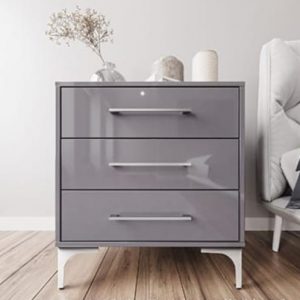 Modern Glossy Bedside Table